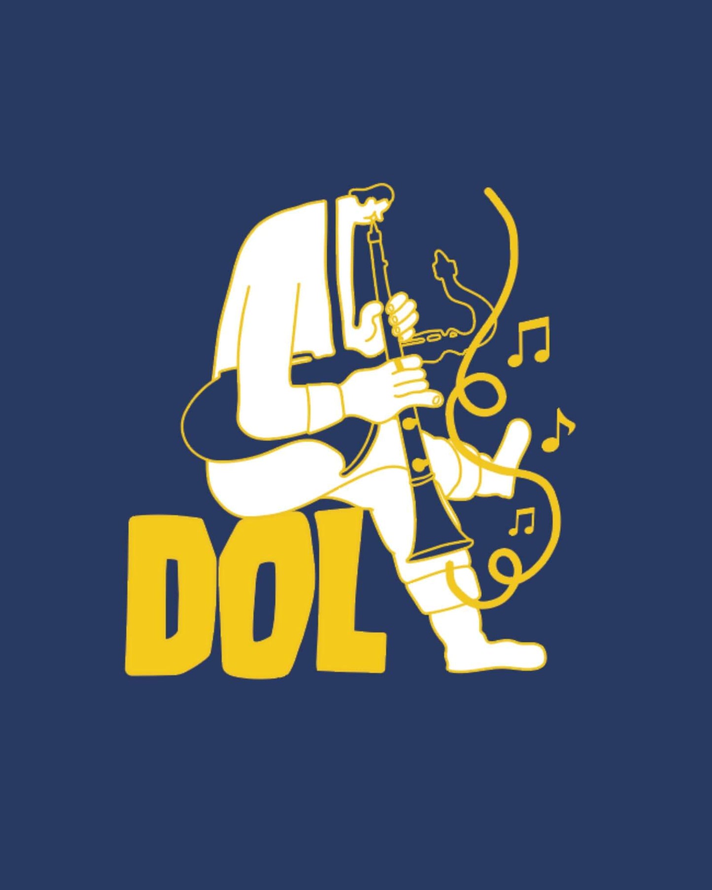 Sax 'n' Soul Graphic Tee - Navy