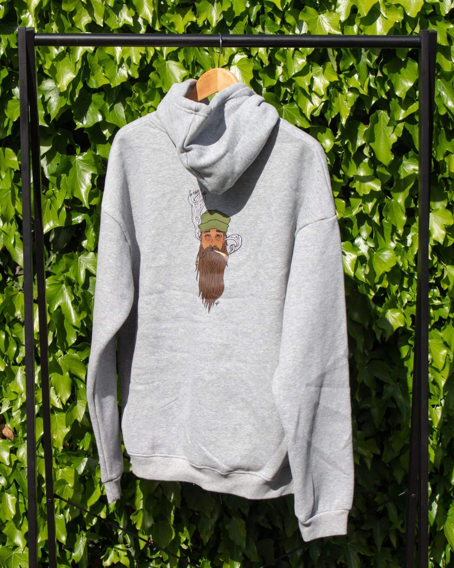 Rasta Graphic Hoodie - Grey
