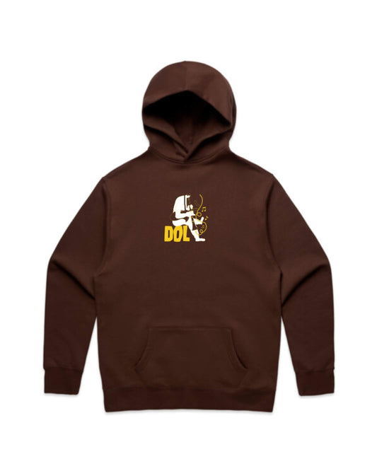Sax 'n' Soul Graphic Hoodie - Chestnut