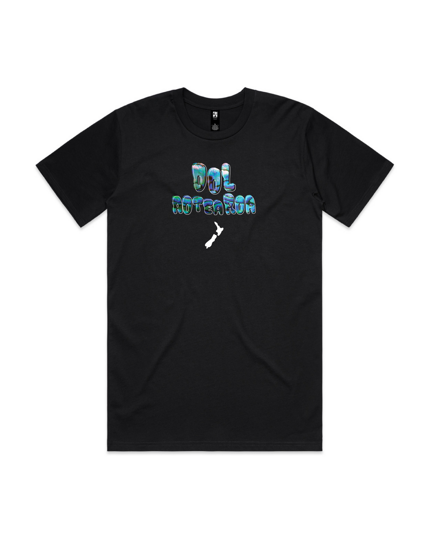 Pāua Graphic Tee - Black