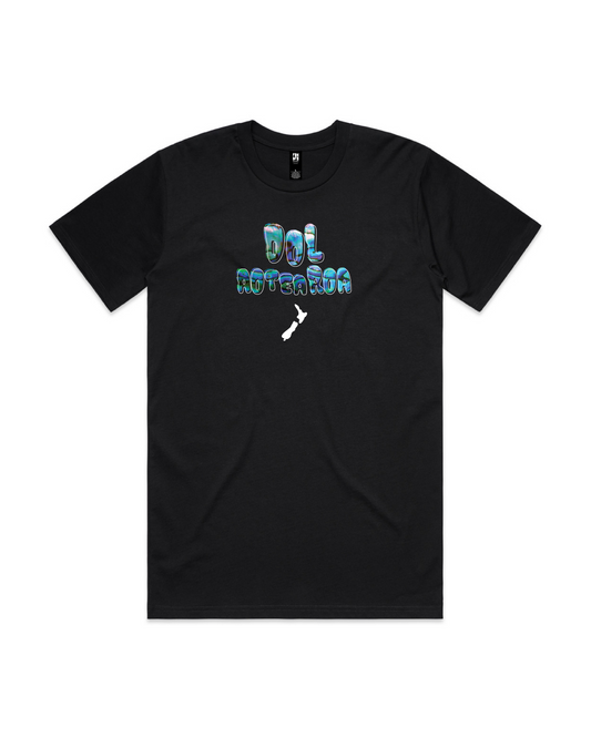 Pāua Graphic Tee - Black