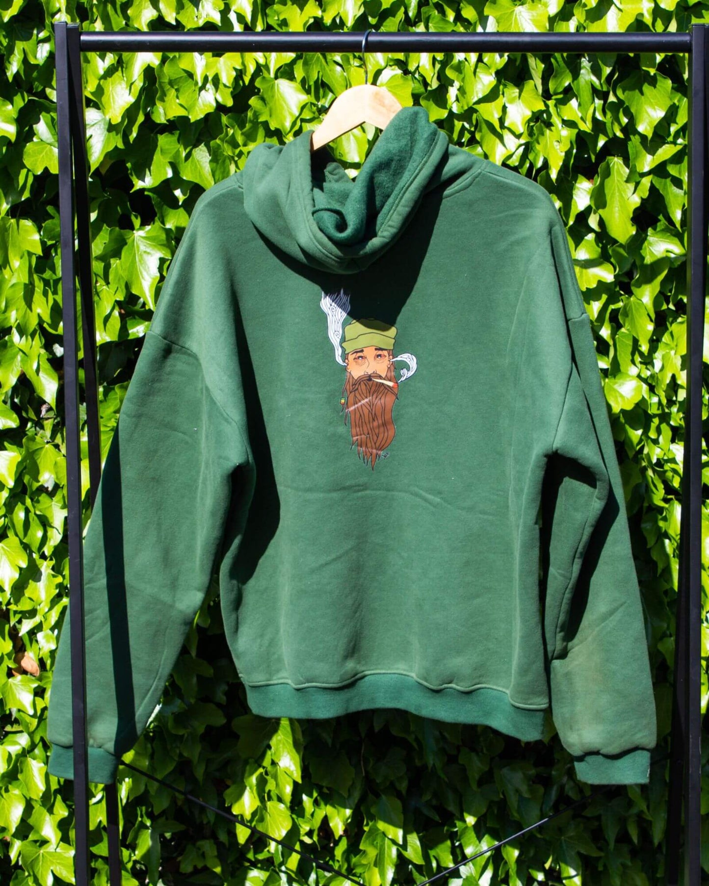 Rasta Graphic Hoodie - Dark Fern